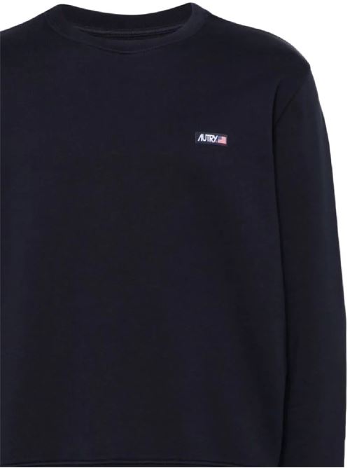 Navy blue cotton jersey knit Autry | SWPM507BAPPAREL BLUE